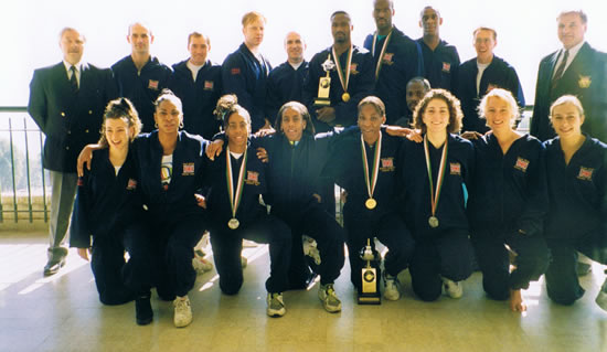 Great Britain Karate Team at World Championships, Malaysia 1994, Greg Top Row, 3rd from right.
