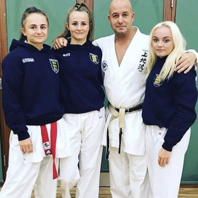 Girls with their Instructor Dean Lowe