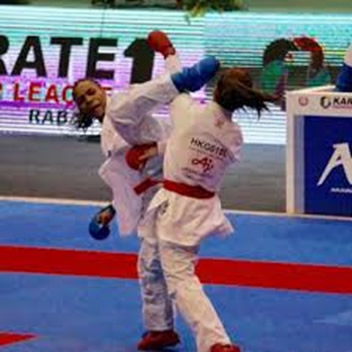 Gold: Natalie Williams, England International, in action